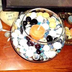 See glass decor they come made in different styles and colors and themes